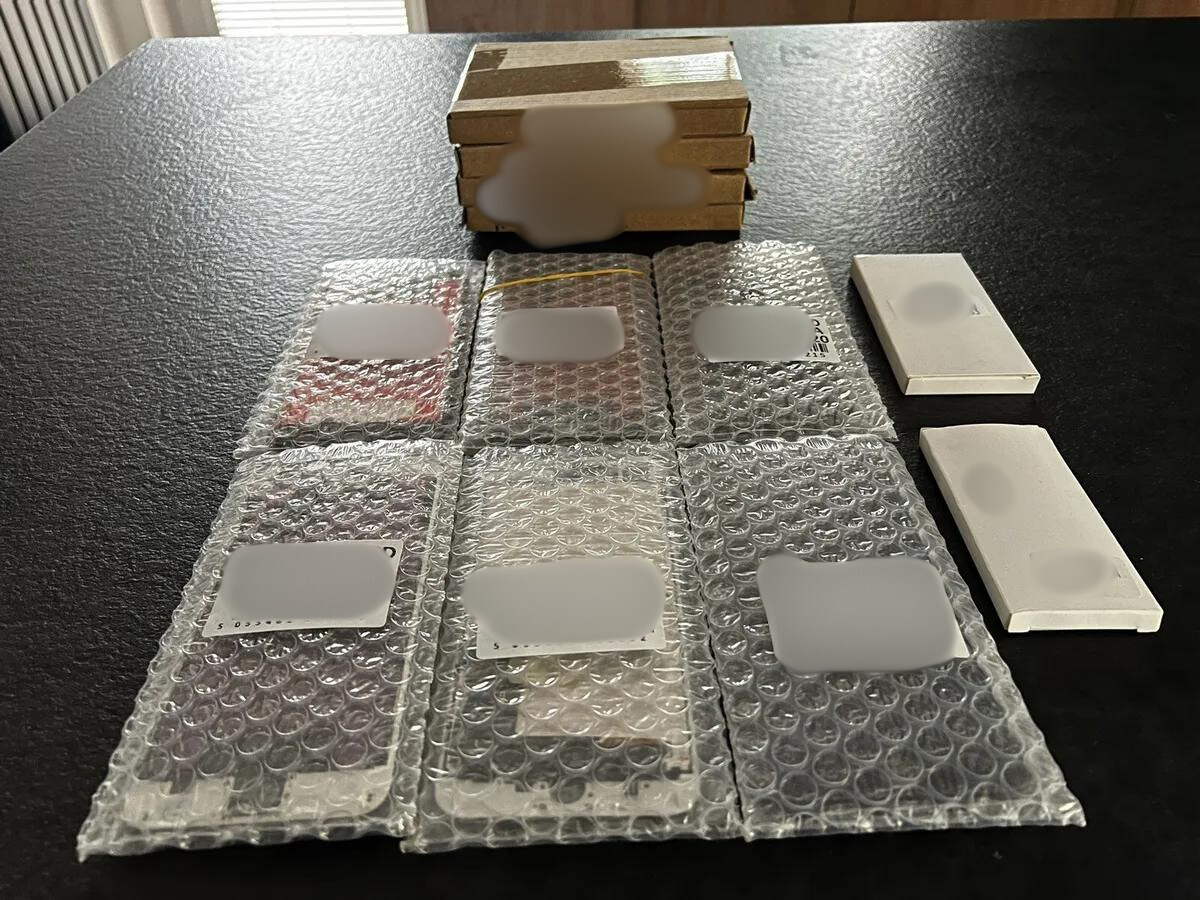 the image of LCD screens in a bubble wrap