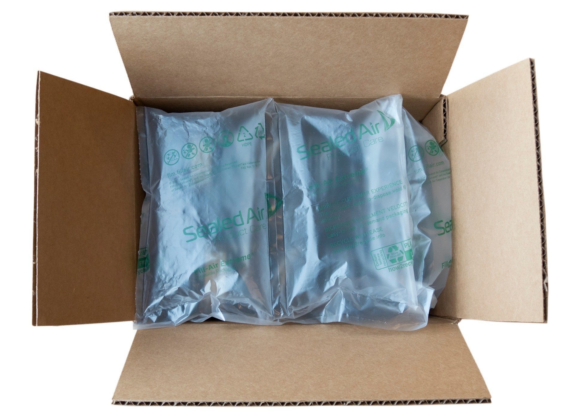 the image of LCD screens where available space filled with protective packaging